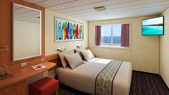Carnival Paradise Cabin E168 - oceanview Stateroom on Carnival Cruise Line