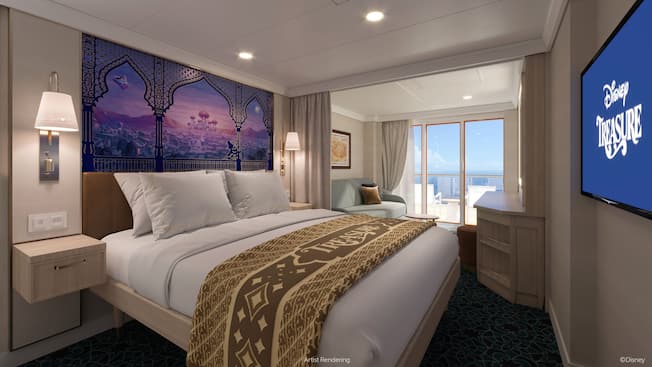 Disney Treasure Cabin 8682 - 6A Balcony Stateroom
