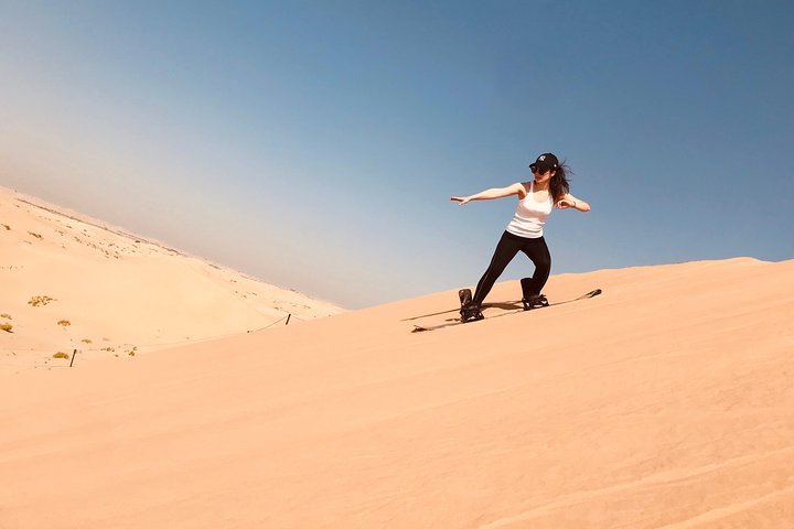 Abu Dhabi Desert Safari with BBQ Dinner,Sandboarding & Camel Ride - Image 3