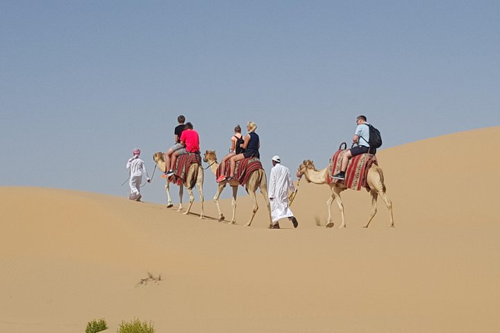 Abu Dhabi Desert Safari with BBQ Dinner,Sandboarding & Camel Ride - Image 2