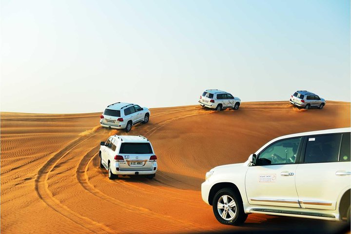 Abu Dhabi desert safari with sand boarding with BBQ dinner | MyHolidaysAdventures - Image 1
