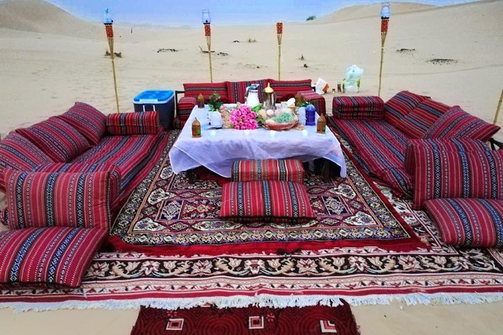 Abu Dhabi Private Desert Romantic Dune Dinner with Dune Bashing - Image 4