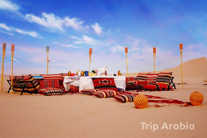 Abu Dhabi Private Desert Romantic Dune Dinner with Dune Bashing - Image 2