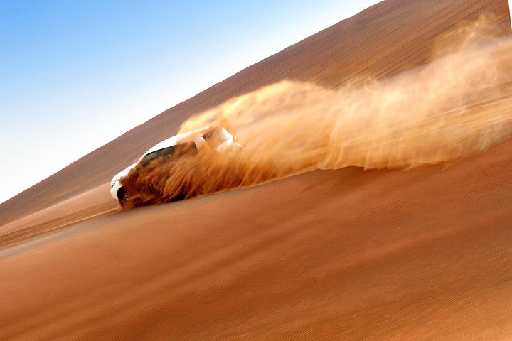 Abu Dhabi Royal Safari with Dune Bashing, Sunset Camel Ride, Sandboarding & BBQ - Image 1