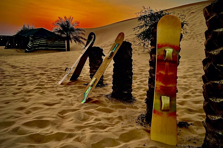 Desert Safari Abu Dhabi w/ Sand Boarding, Camel Ride & BBQ Dinner - Image 5