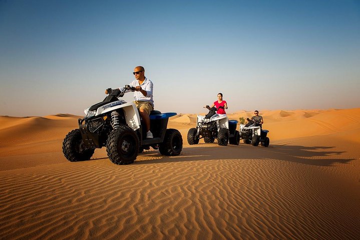 Morning Desert Safari with Quad Bike Tour Abu Dhabi  - Image 1