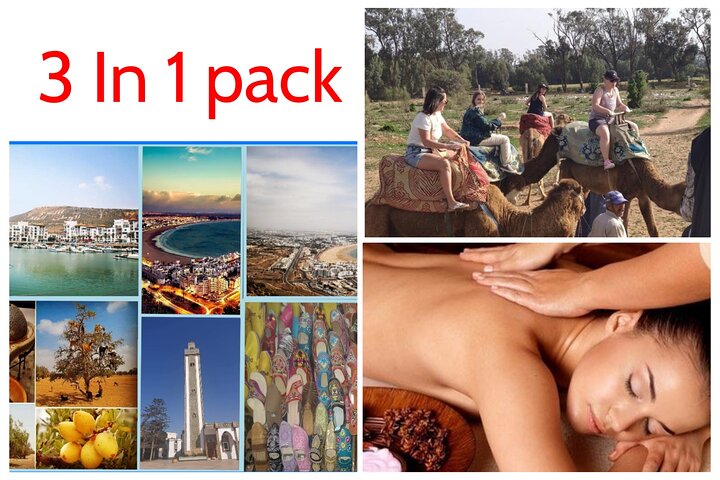 3 in 1 = city tour half day + camel ride 2hours + hammam massage 2hours - Image 1
