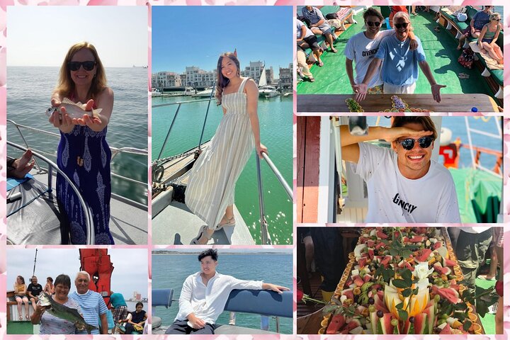 boat trip from 9 am to 3 pm fishing & swimming & barbecue & dessert  - Image 1