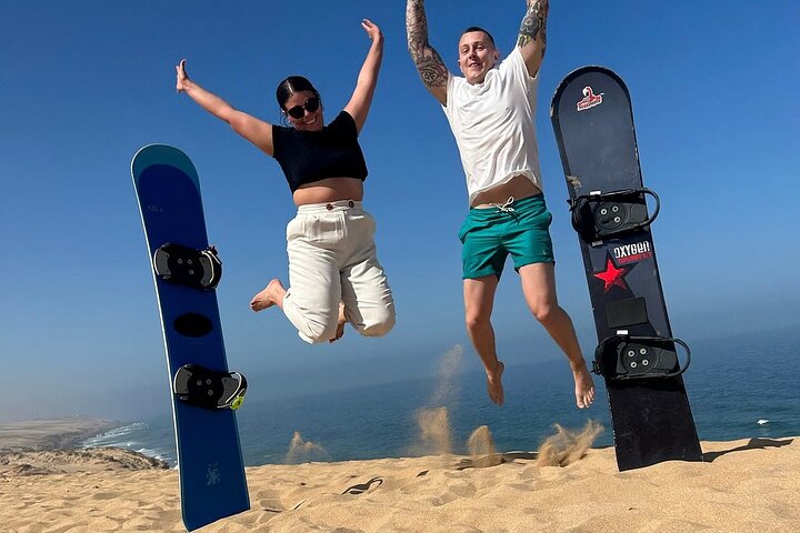 Sandboarding with Panoramic Views of the ocean and Agadir Desert - Image 1