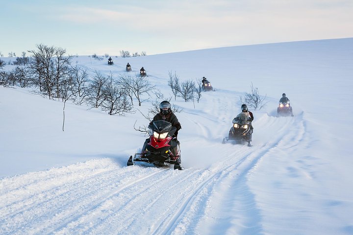 Snowmobile safari in the mountain plateau of Finnmarksvidda - Image 1