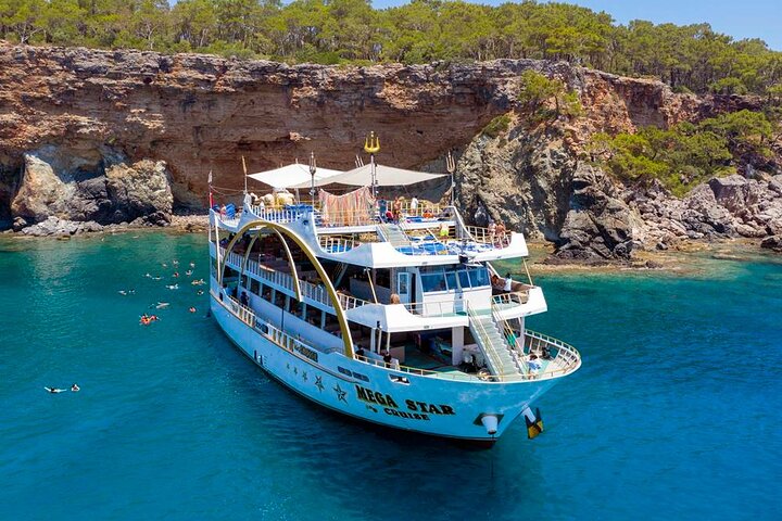 Antalya Mega Star Yatch Tour with Foam Party and Lunch - Image 1