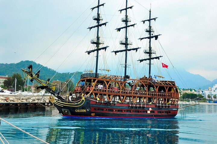 Full-Day Pirate Boat Tour with Lunch and Foam Party in Antalya  - Image 1