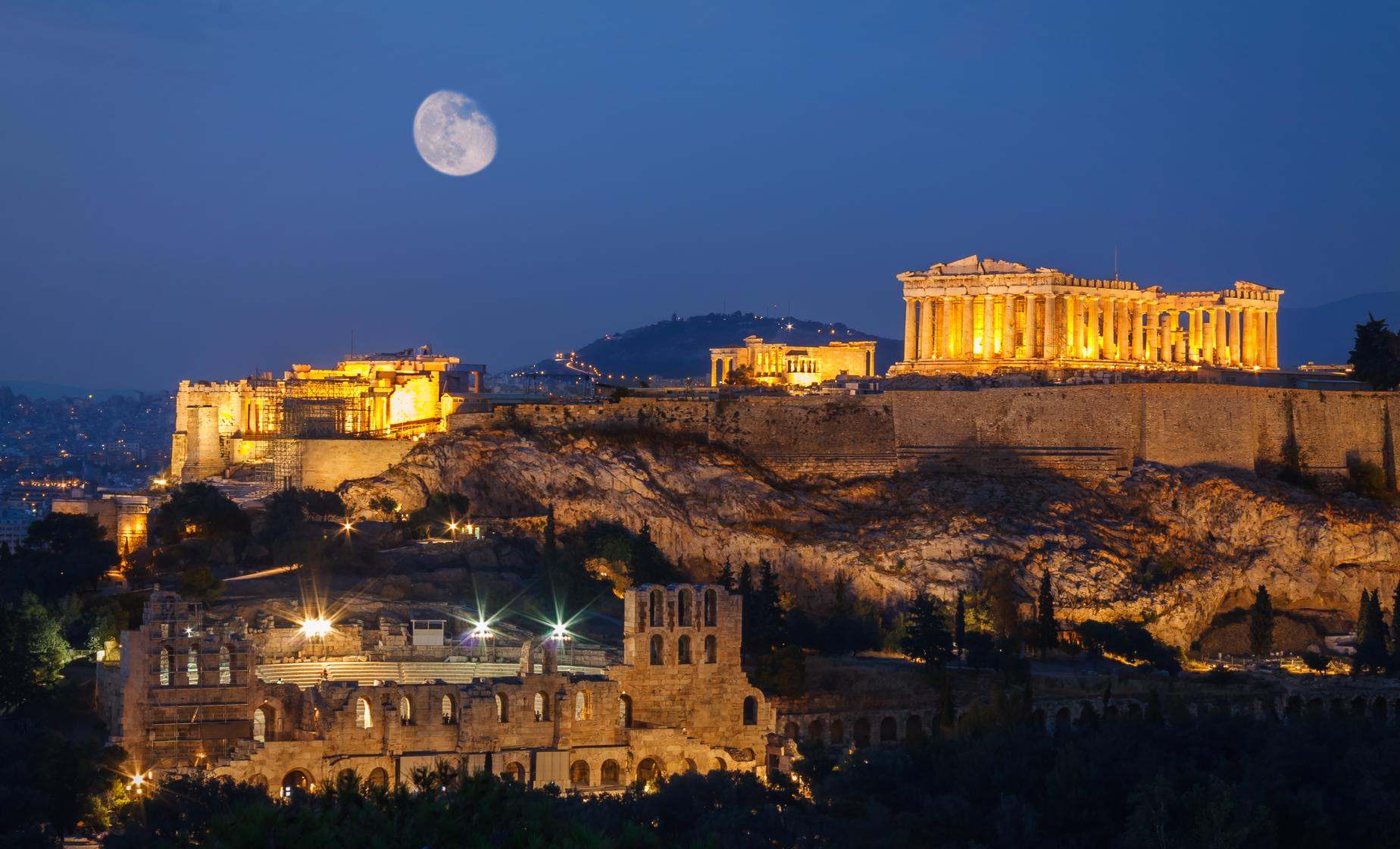 Athens at Night with Greek Dinner Show - Image 1