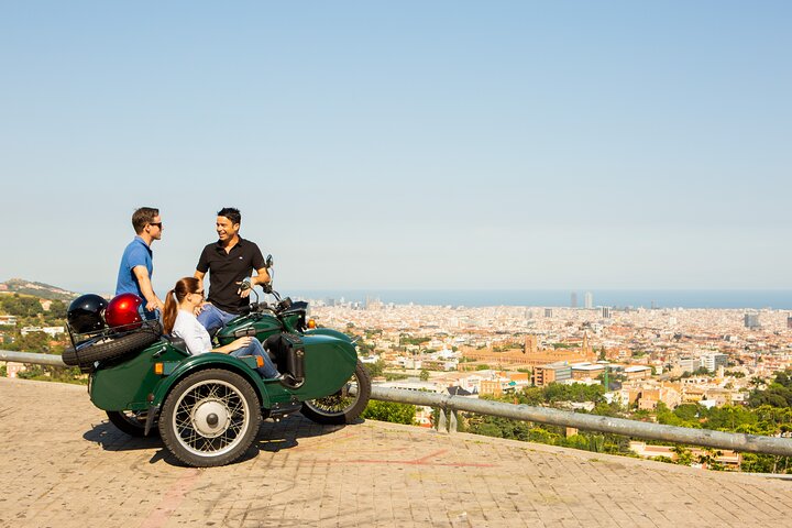 Full-Day Barcelona Tour by Sidecar Motorcycle - Image 1