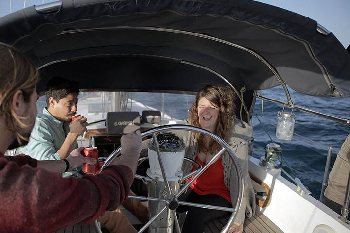 Look at Barcelona from a Sailing boat with tapas and drinks - Image 3