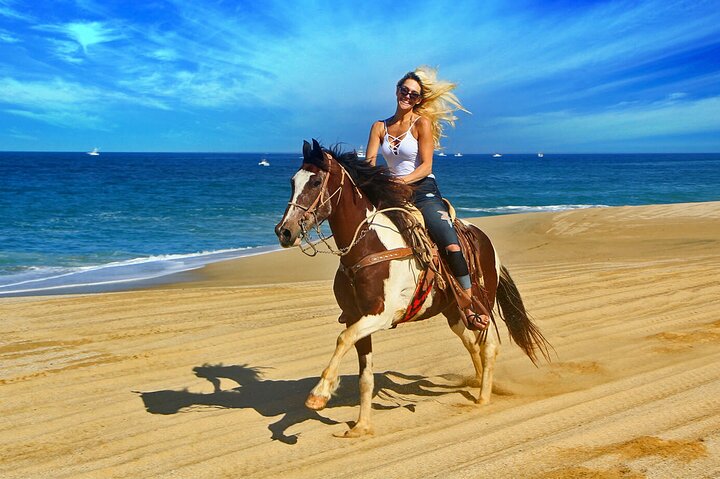 Horseback Riding On The Beach and ATV Combo Adventure at Cabo - Image 1