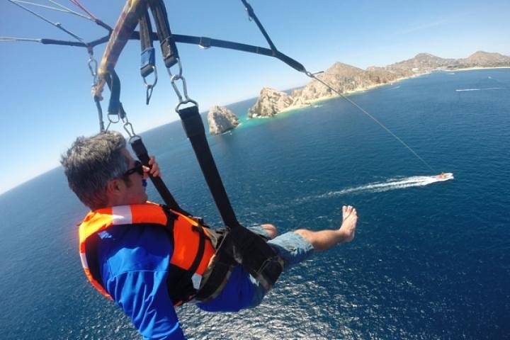 Single, or Double PARASAILING in Cabo with Views of The Arch - Image 1