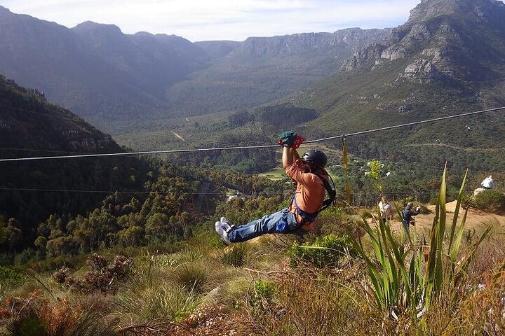 Cape Town Ziplining Wine Tasting and Table Mountain Private Tour - Image 1