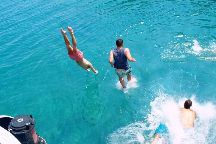 Full Day Boat Tour of Corfu and Mainland Greece with beach BBQ - Image 1