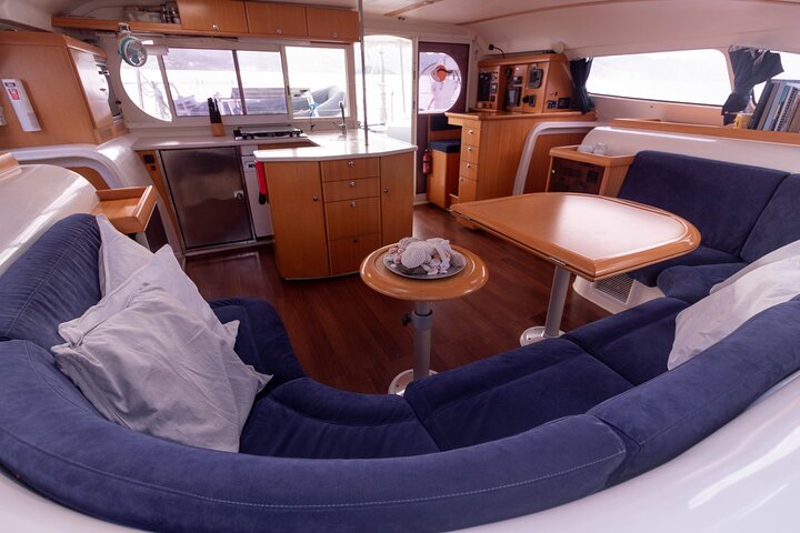 Private 6 Hrs 47 ft. Catamaran Snorkel & Cielo Charter (30p. max) - Image 3