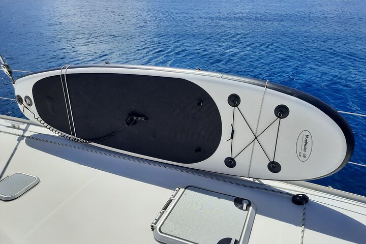 Private 6 Hrs 47 ft. Catamaran Snorkel & Cielo Charter (30p. max) - Image 5