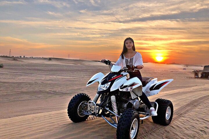 1 HR Self Drive Quad Bike , BBQ Dinner, Sand Boarding, Camel Ride & 3 Live Shows - Image 5
