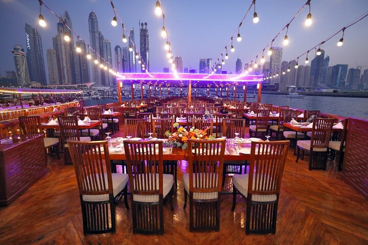 2 Hours Dhow Dinner Cruise with Helicopter Ride in Dubai - Image 3