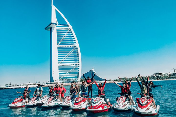 30 Mins Jet Ski Tour Burj al Arab and Burj Khalifa, Dowtown Dubai - Image 1
