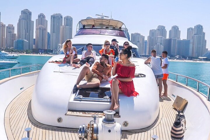A Royal Voyage : 75 ft Premium Luxurious Yacht Cruise in Dubai - Image 1