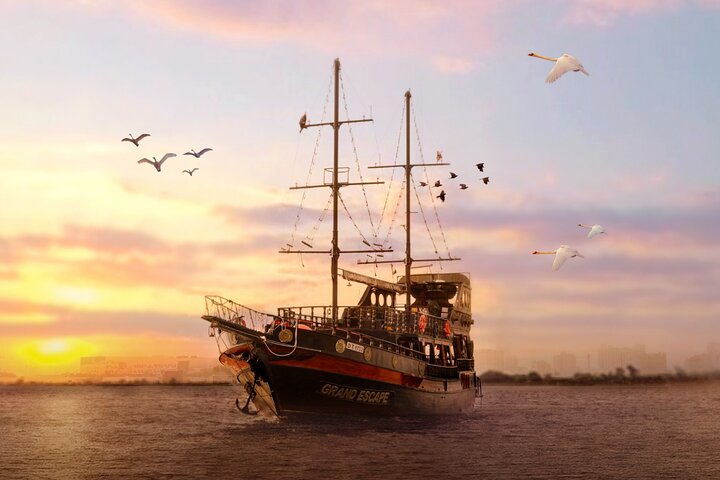 Black Pearl Pirate Boat Sightseeing Cruise with Transfers - Image 1