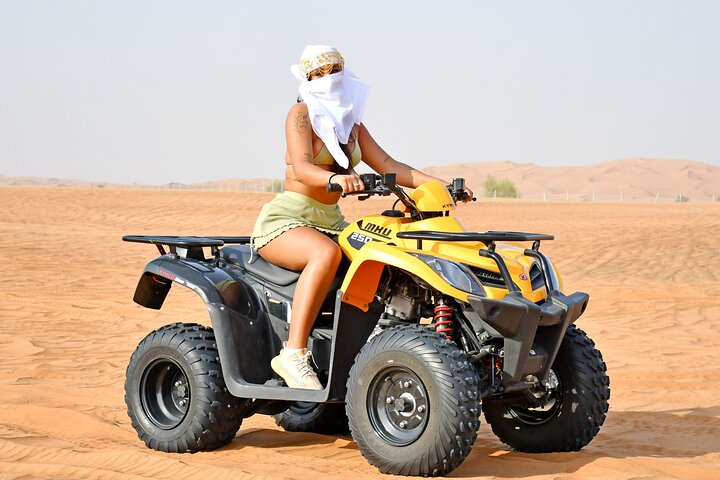 Desert Excursion & Quad bike Sand Board Camel Ride BBQ Dinner - Image 5
