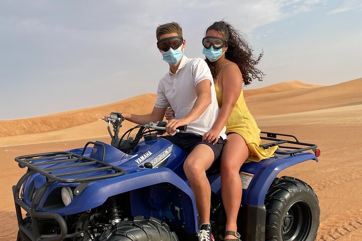 Desert Quad Bike, Desert Safari, Sand Boarding & Camel Ride Shared Tour - Image 1