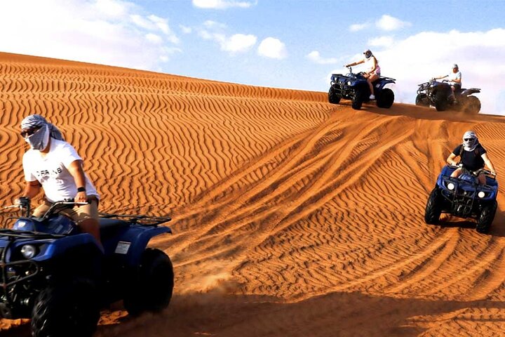 Desert Safari, Quad Bike, Sand Boarding, Camel Ride, Camp Dinner - Image 4