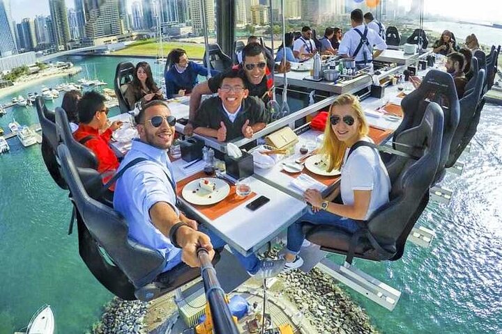 Dinner In The Sky at Dubai Marina with Optional Pickup & Drop off - Image 1