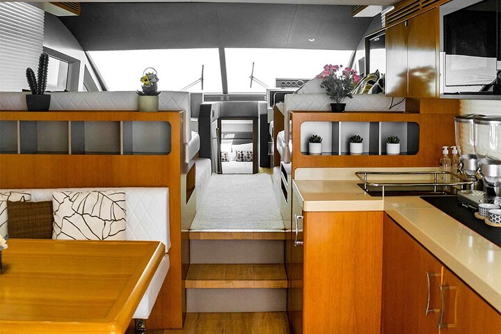 Discover the Hidden Island in Dubai in Majesty 48ft Yacht Rental - Image 3