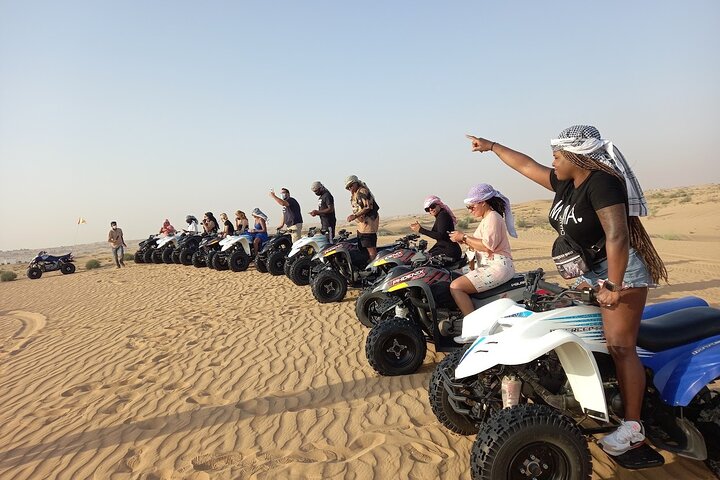 Dubai: 45-Minute Self-Drive ATV Quadbike, Camel Ride, Sand Surfing - Image 1