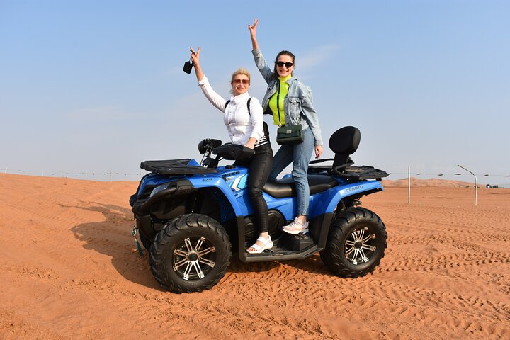 Dubai ATV Self Drive Quad Bike with Camel Ride and SandBoarding - Image 1