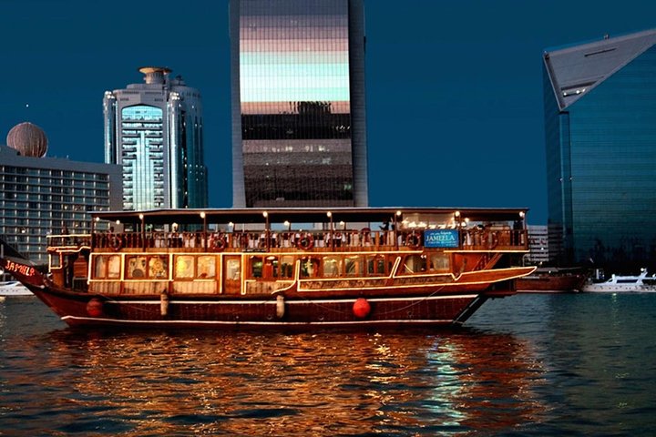 Dubai Creek dhow dinner cruise with Tanoura show - Image 1