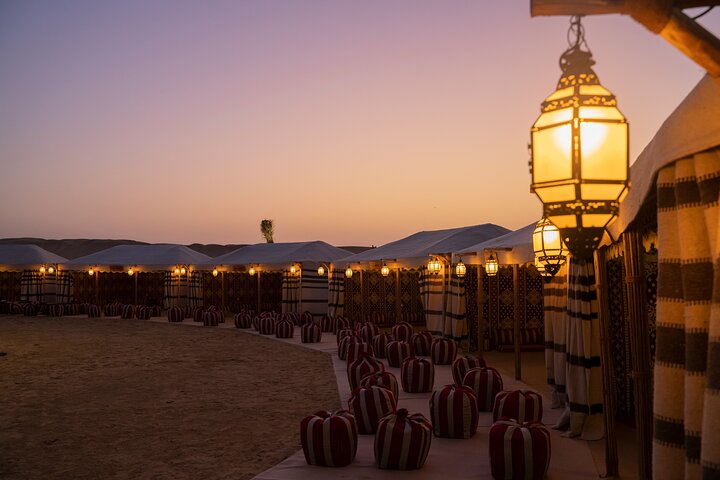 Dubai Deluxe Al-Khayma Camp Experience with 3-Cuisine Dinner - Image 1