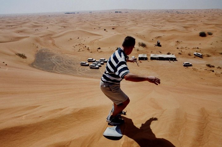 Dubai Desert Dune Buggy Ride, Sand Boarding, BBQ Dinner Camp - Image 5