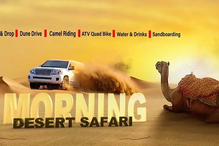 Dubai Desert Safari, BBQ, Camel Ride & Sandboarding - Image 4