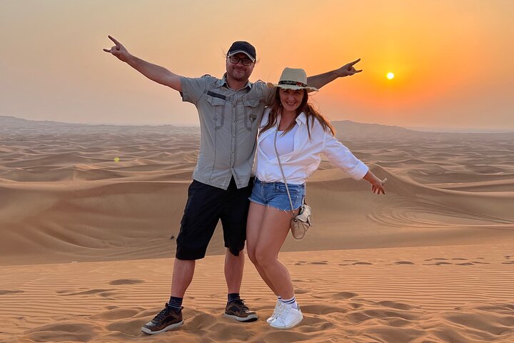 Dubai Desert Safari & Buffet Dinner and Camel ride with PRIVATE CAR - Image 2