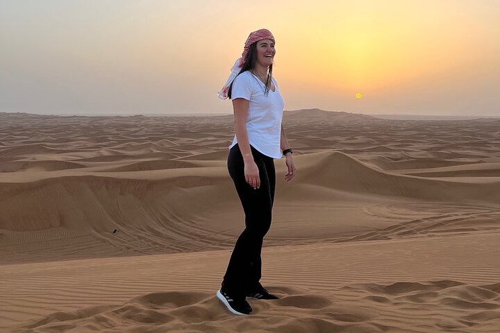 Dubai Desert Safari & Buffet Dinner and Camel ride with PRIVATE CAR - Image 3