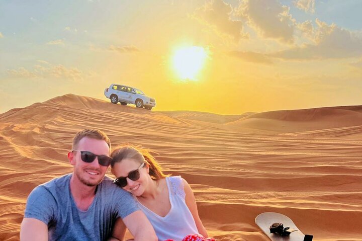  Dubai Desert Safari, Camel Ride and BBQ Dinner - Image 1