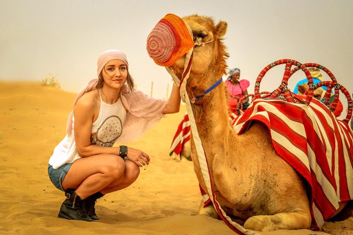 Dubai Desert Safari, Camel Ride, Refreshment & Quad Bike Option - Image 1