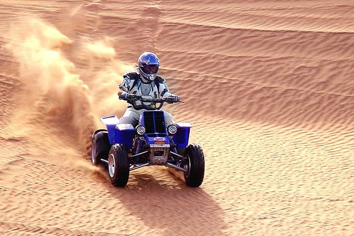 Dubai Desert Safari Morning with Quad Biking and Camel Ride - Image 1