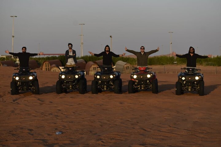 Dubai Desert Safari with ATV(optional)& Sandboarding Experience with BBQ Dinner - Image 3