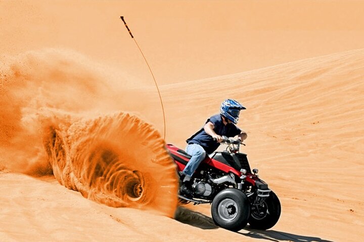 Dubai Desert Safari with BBQ, Quad Bike and Camel Ride Experience - Image 2