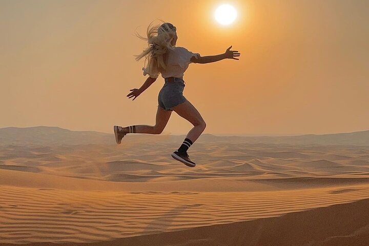 Dubai Desert Safari with Dune Bashing , Dinner Buffet & Entertainments - Image 1