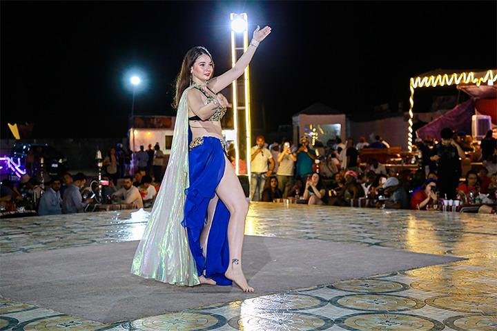 Dubai Desert Safari with Live Shows, Sand Skiing & Boarding, BBQ - Image 2